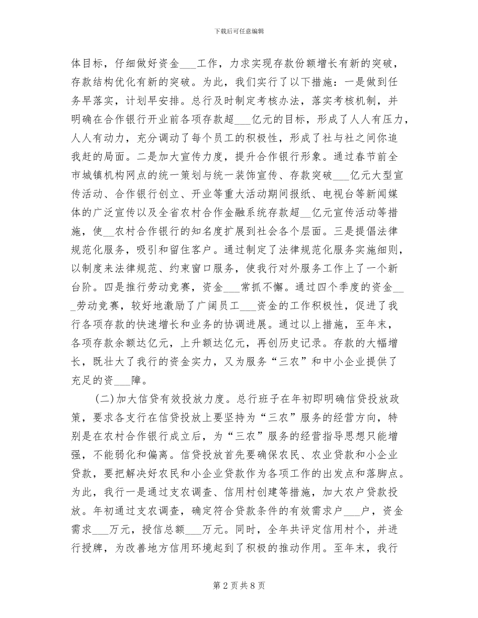 2024年农村合作银行总结_第2页