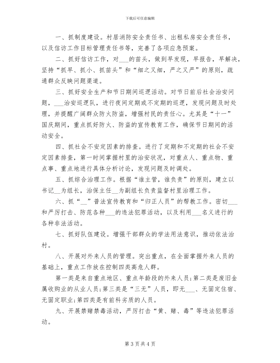 2024年农村社会治安综合治理工作总结_第3页
