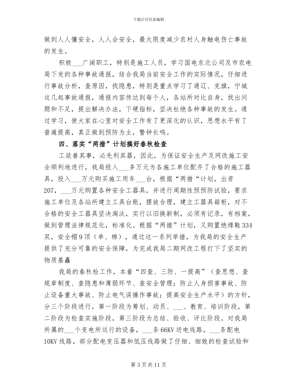 2024年农电局年度工作总结_第3页