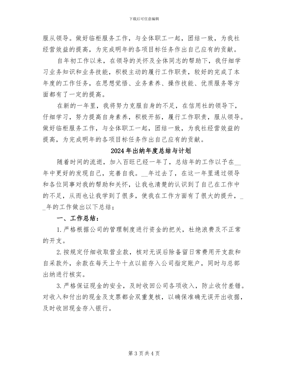 2024年出纳年度总结_第3页