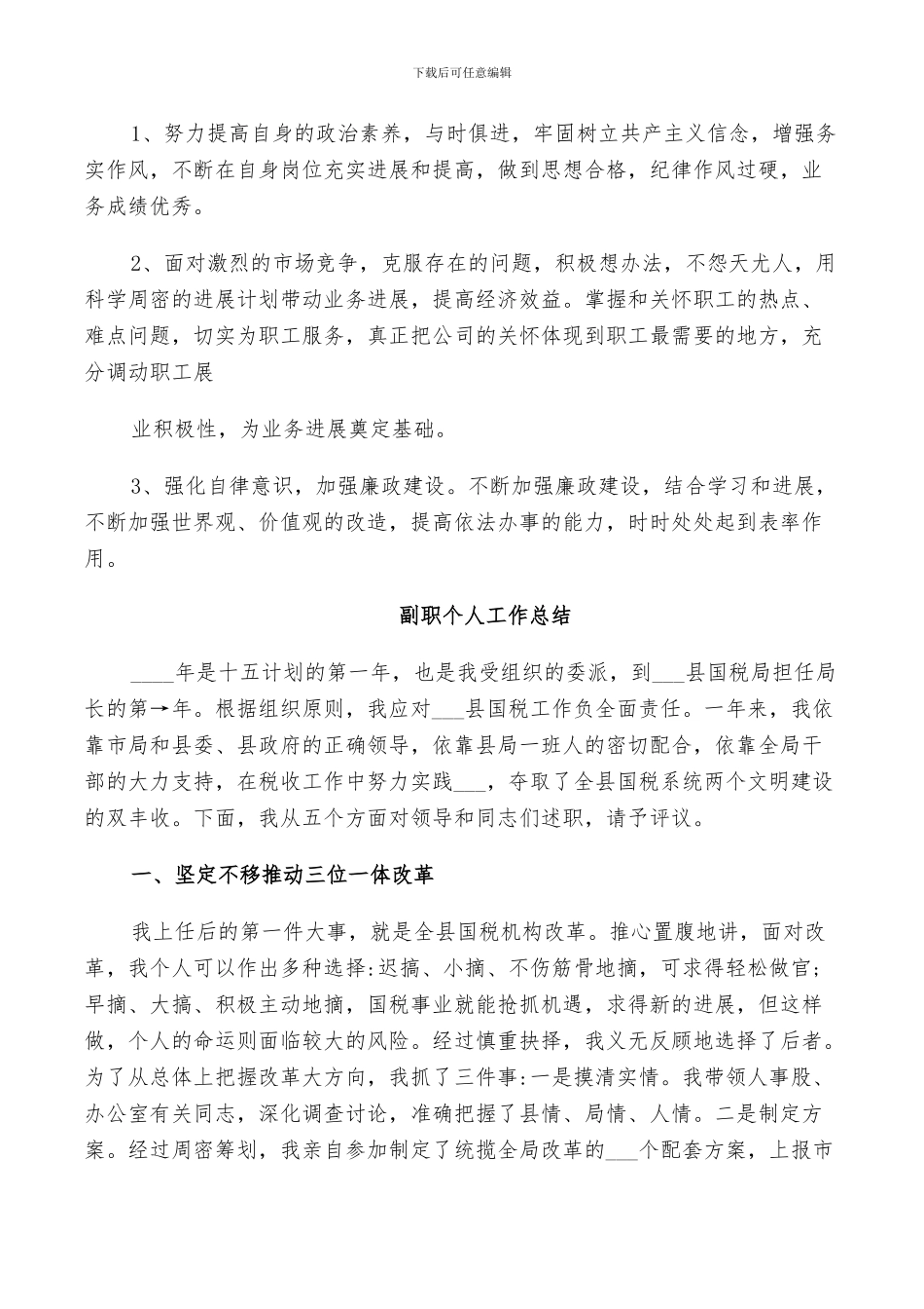 2024年副职个人工作总结_第3页