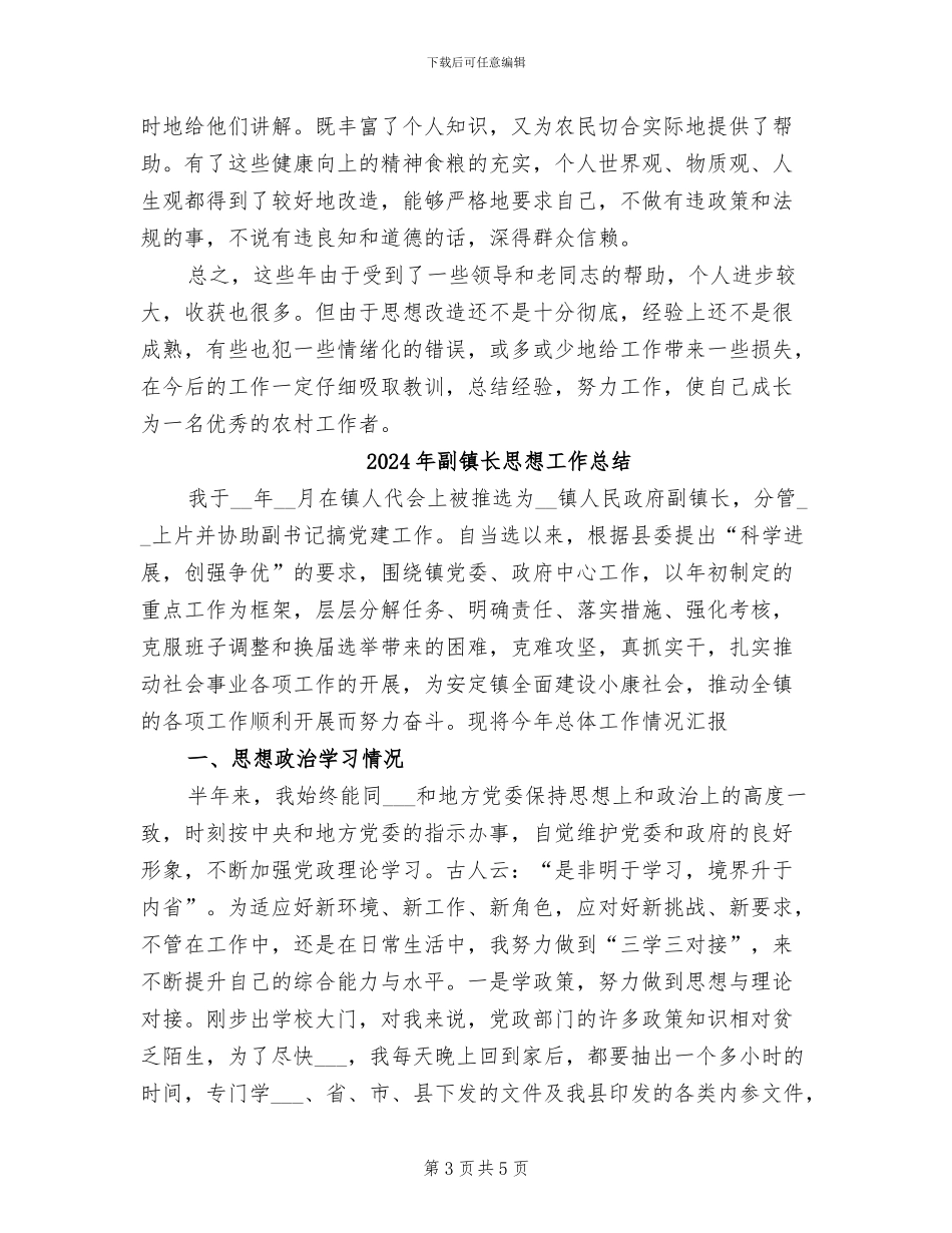 2024年副镇长年终工作总结最新_第3页