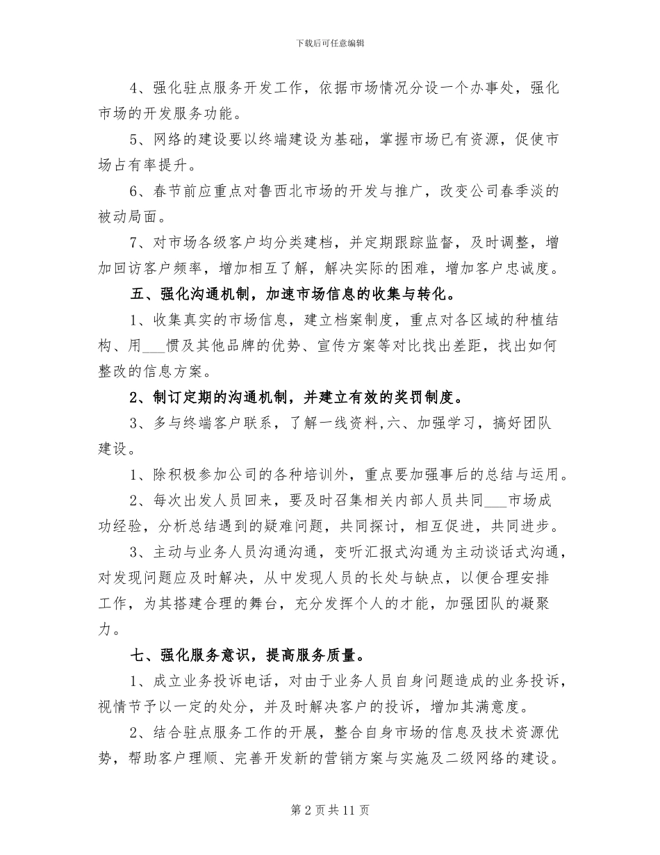 2024年化肥行业销售工作总结_第2页