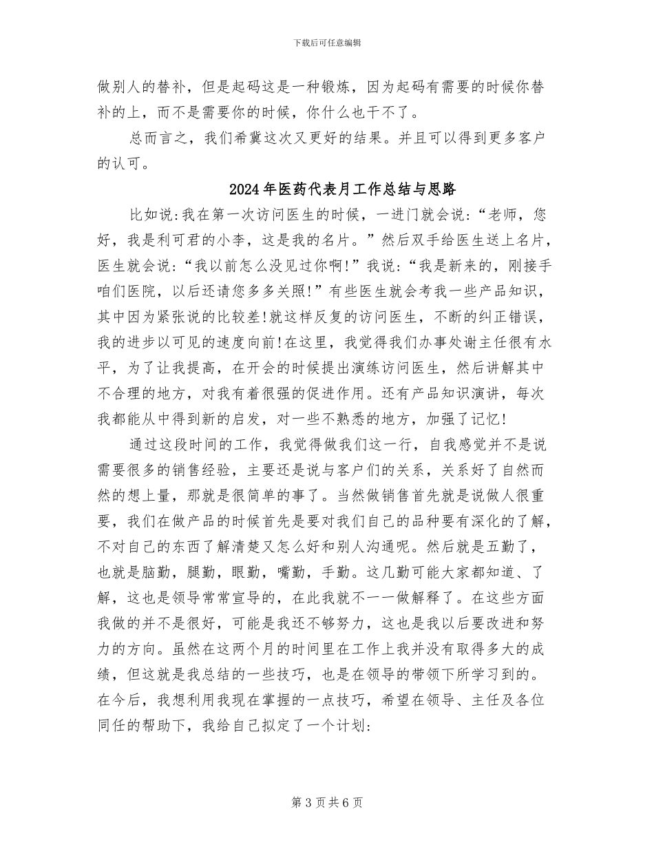 2024年医药代表年终总结范文_第3页