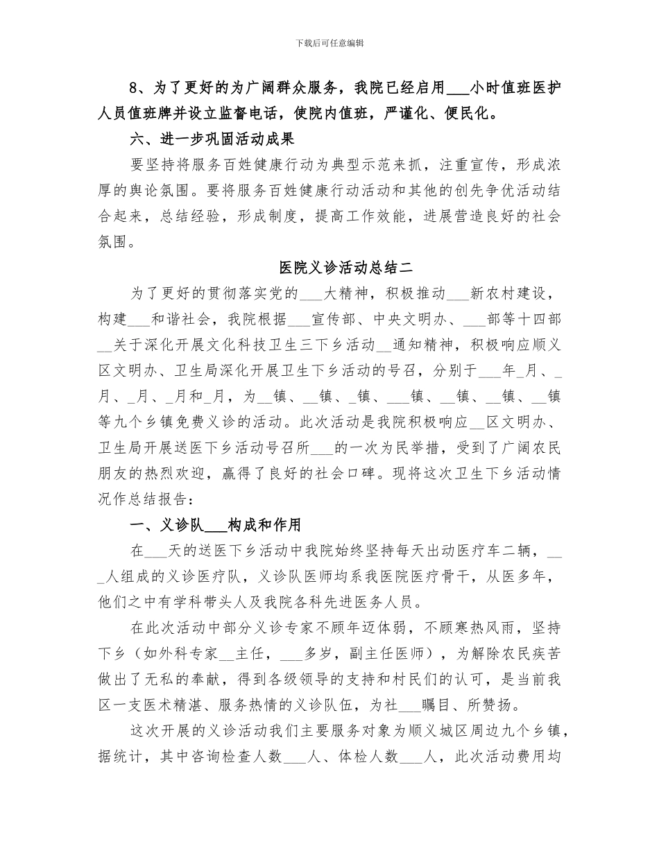 2024年医院义诊活动总结范文_第3页