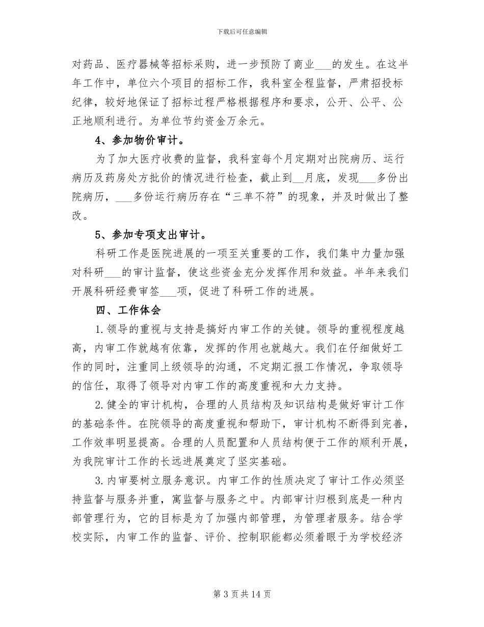 2024年医院审计年终工作总结_第3页