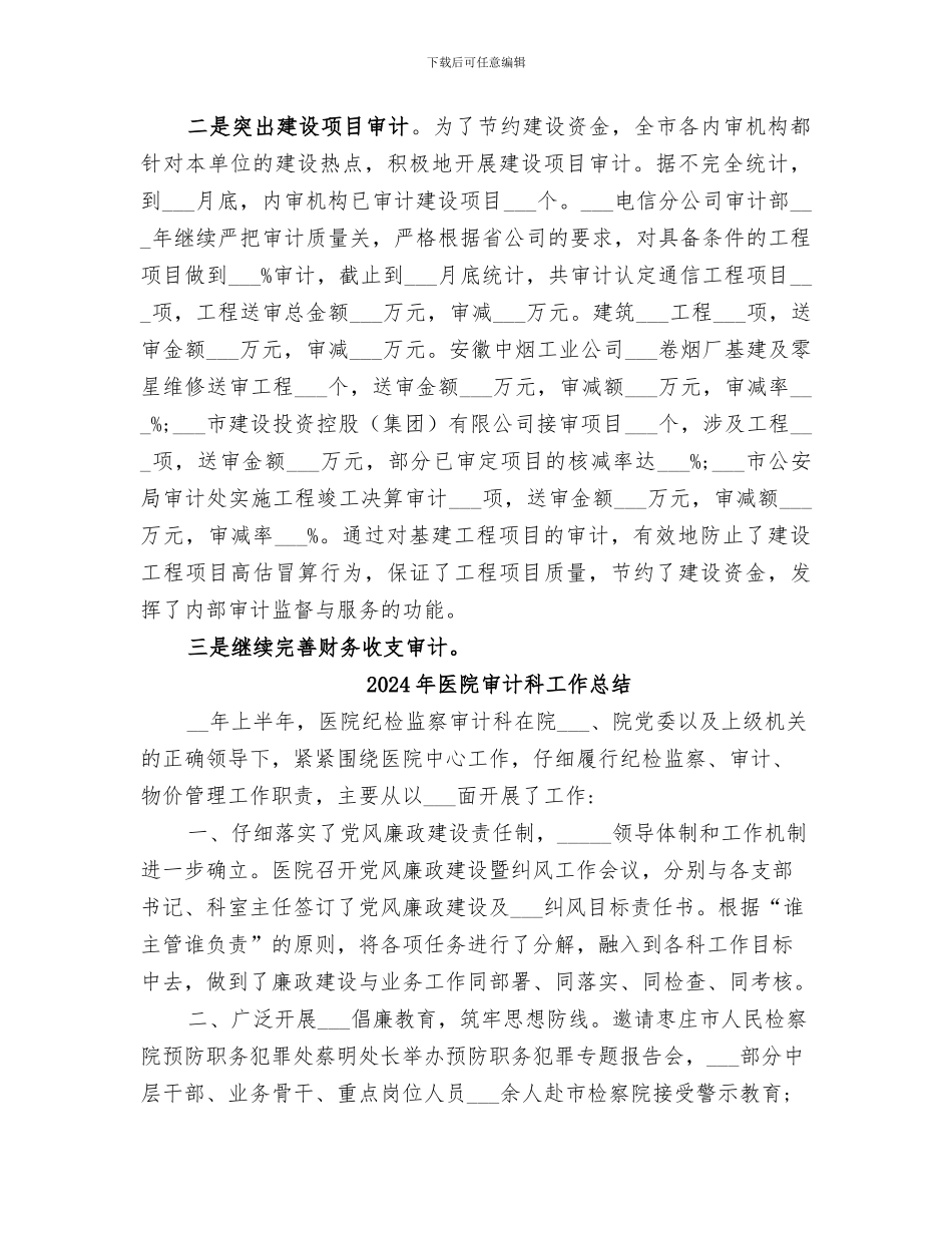 2024年医院审计年终总结_第2页