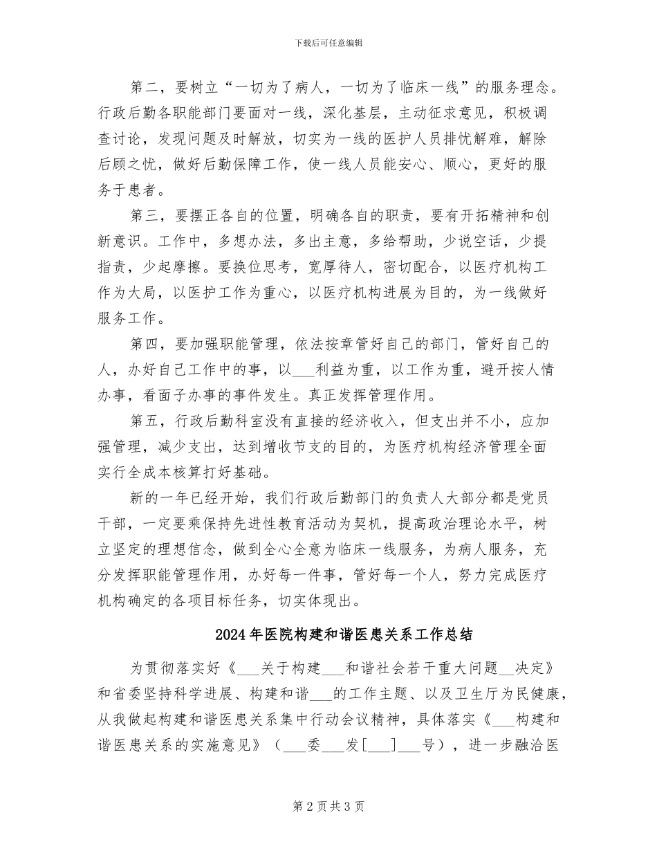 2024年医院机关作风整改工作总结范文_第2页