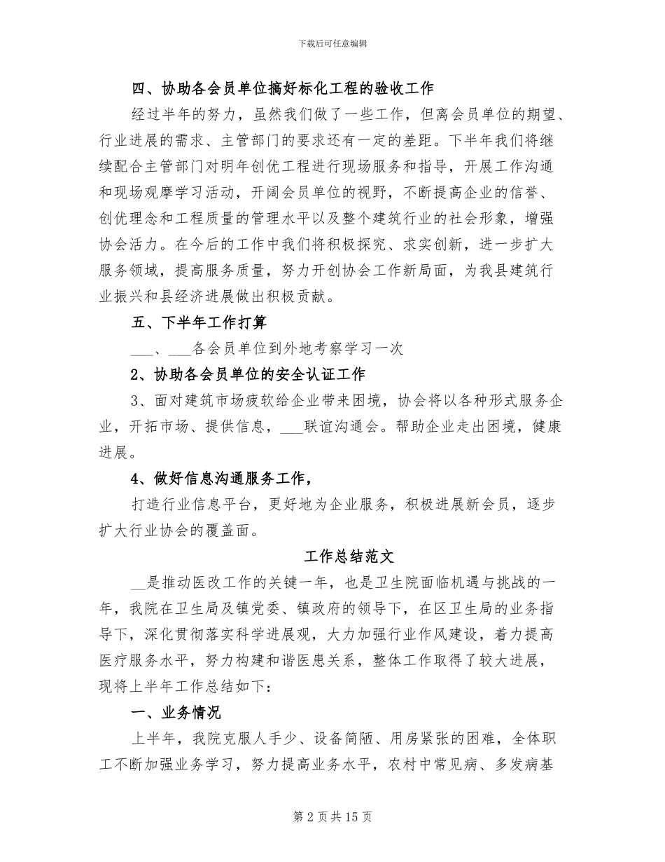 2024年协会工作总结范文_第2页