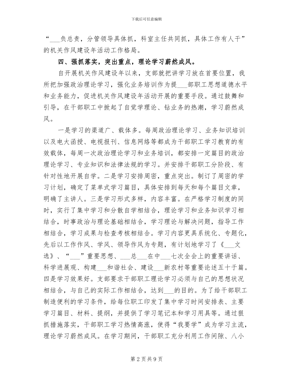 2024年卫生局作风建设学习工作总结_第2页