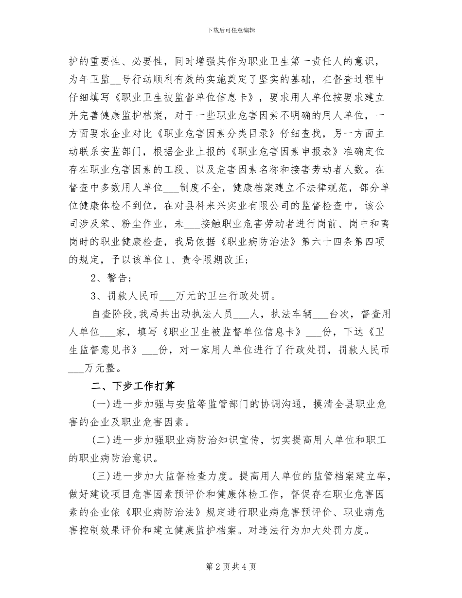 2024年卫生局督查工作总结_第2页