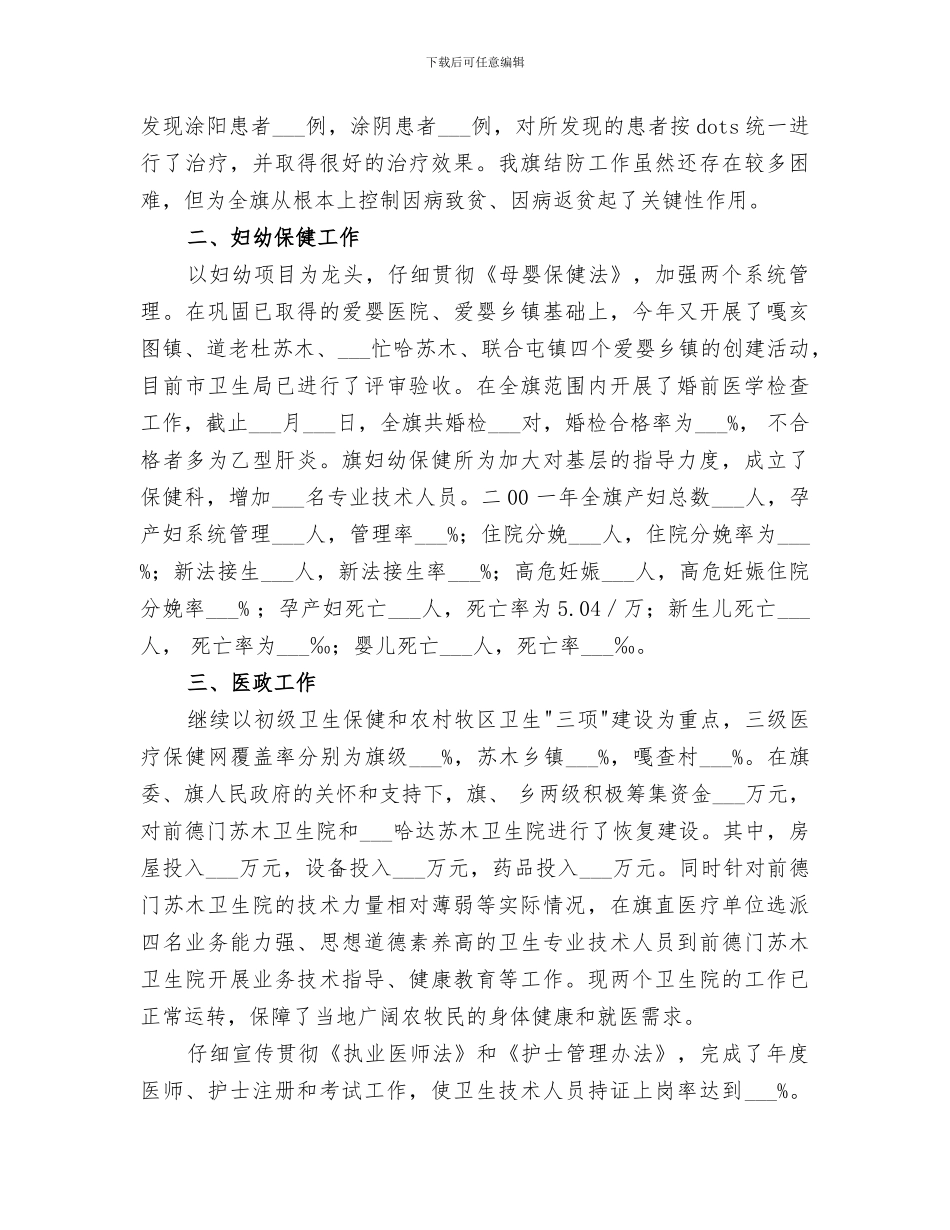 2024年卫生的工作总结_第3页