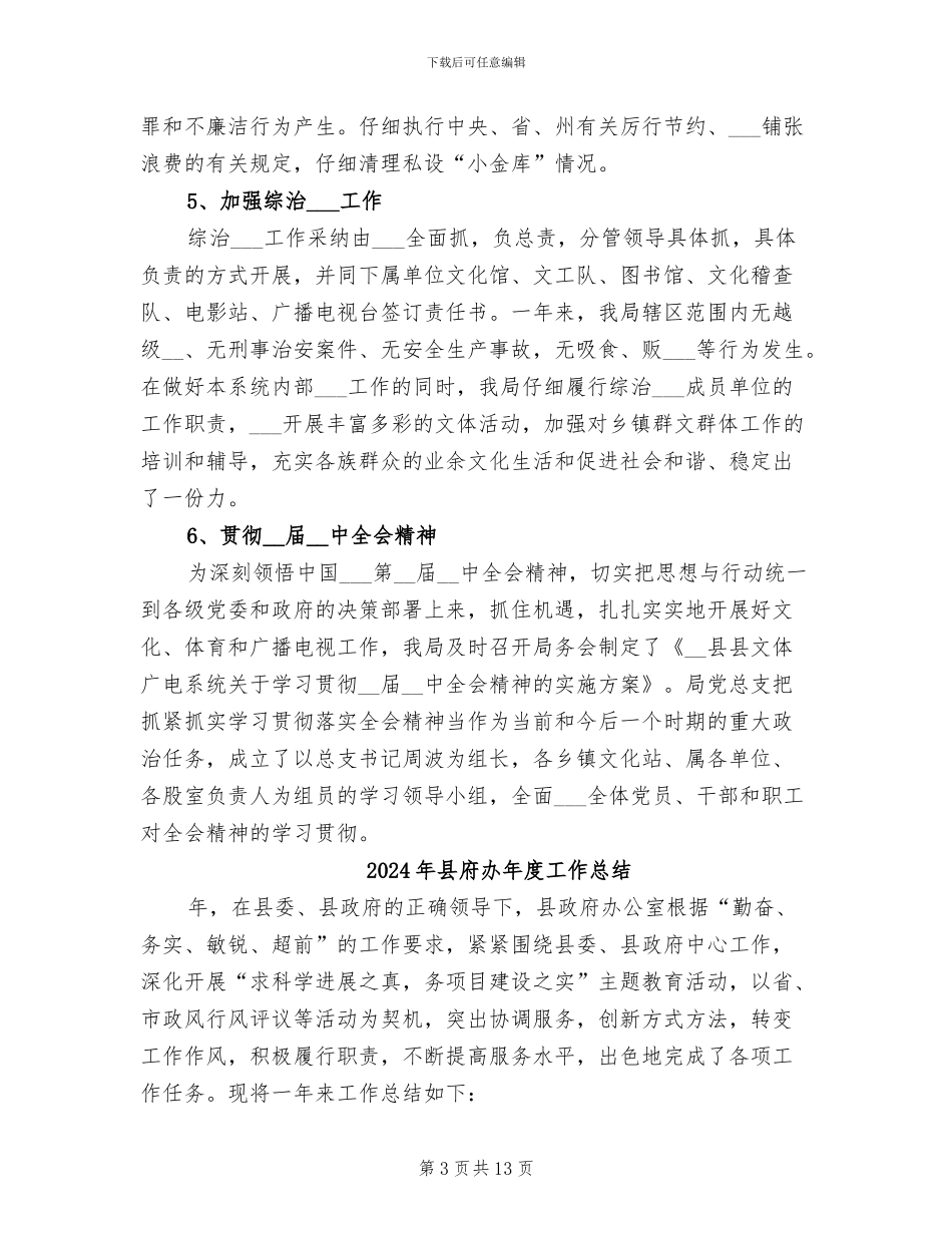 2024年县广电局年总结和年工作要点_第3页