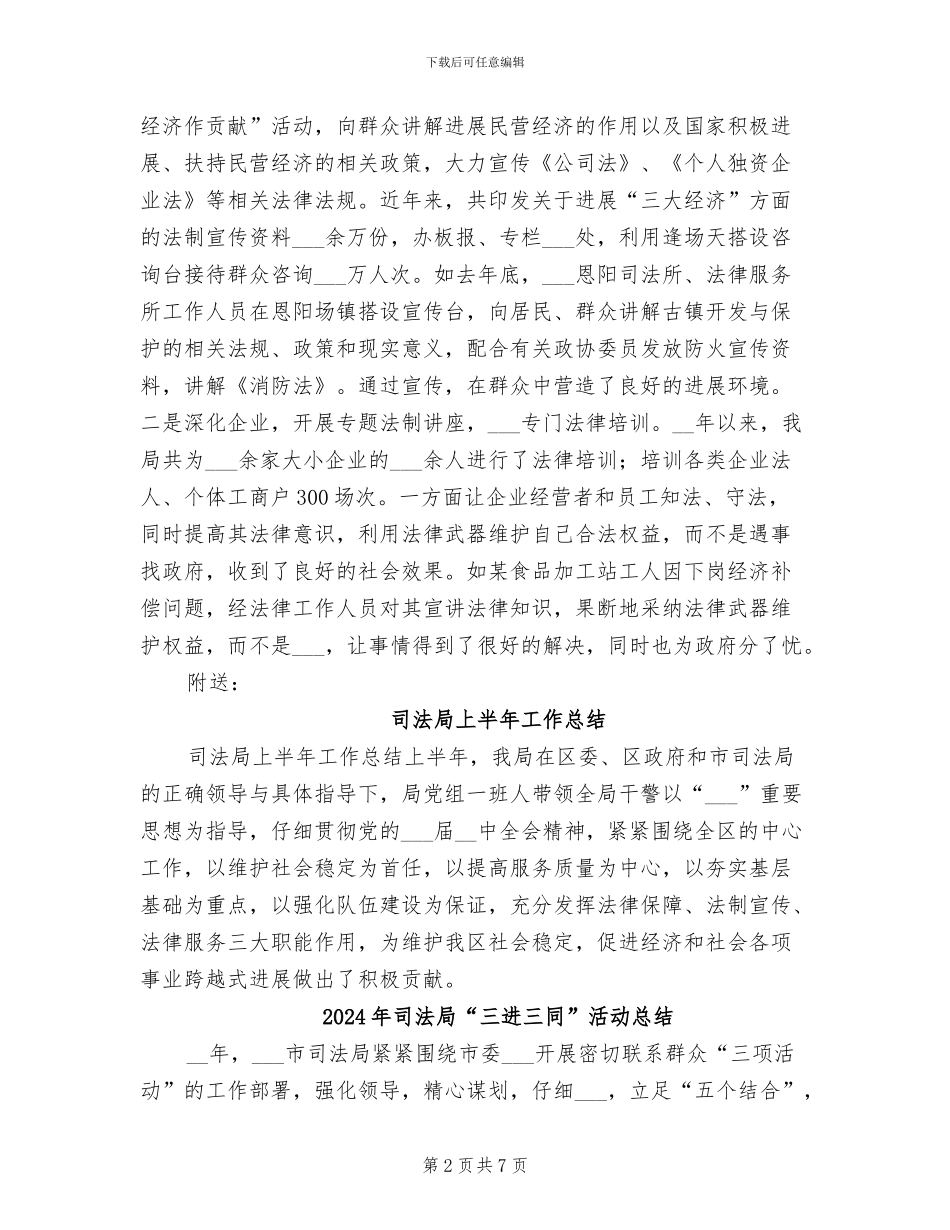 2024年司法局“三大经济”工作总结_第2页