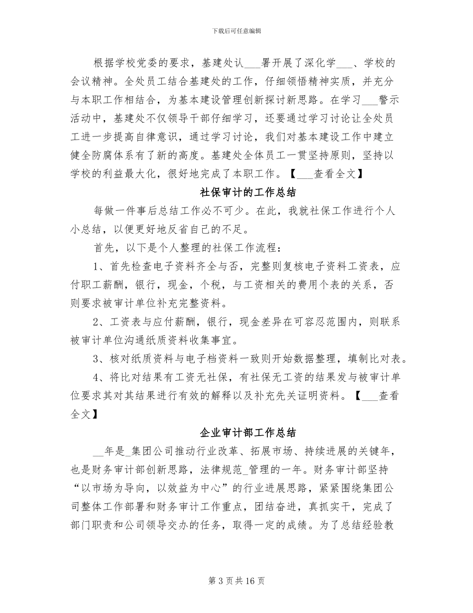 2024年各类审计工作总结_第3页