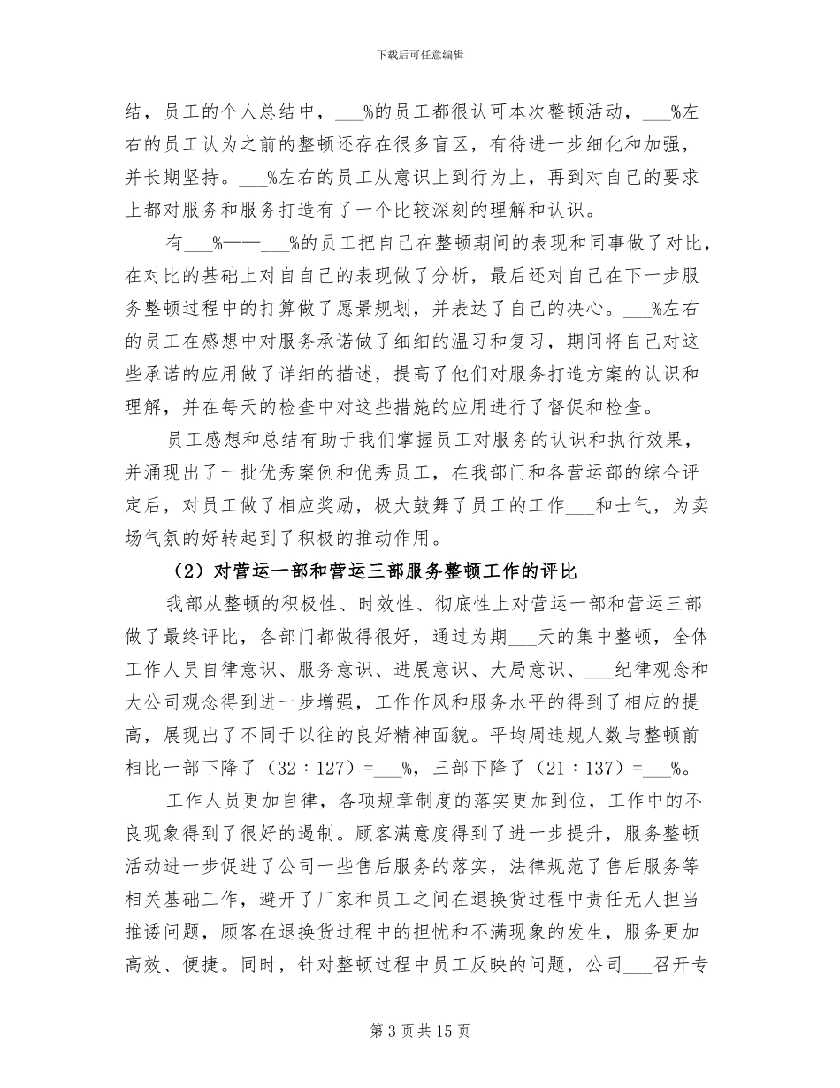 2024年商场客服人员工作总结_第3页