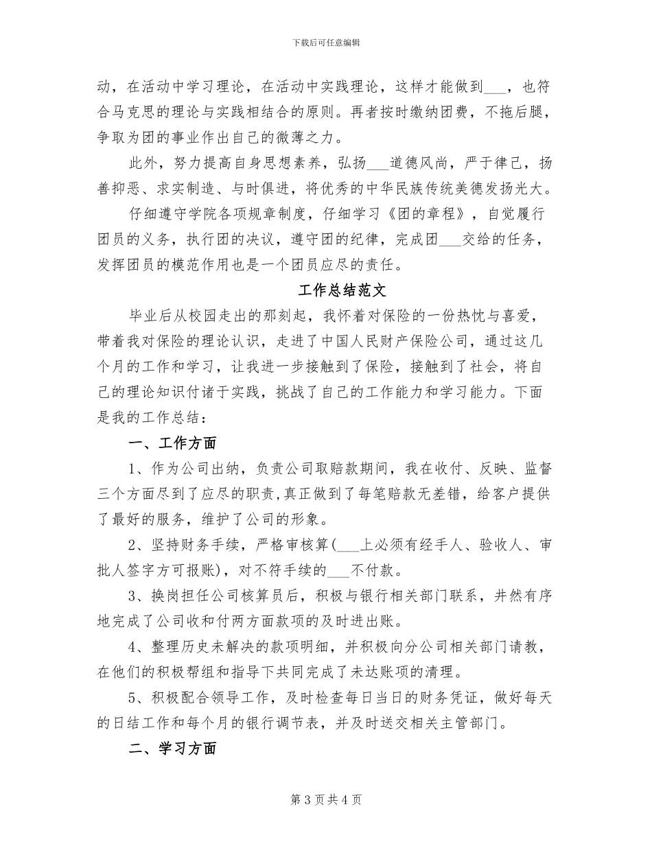 2024年团支书年终工作总结范本_第3页