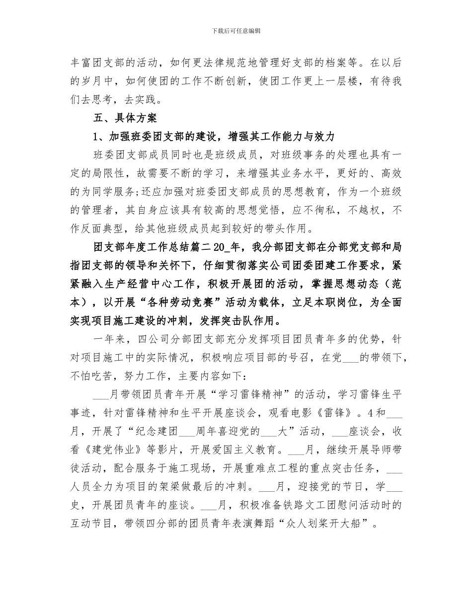 2024年团支部年度工作总结范本_第3页
