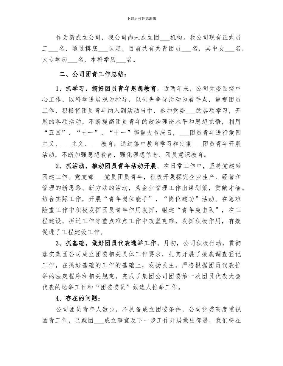 2024年团青工作总结及建议_第3页