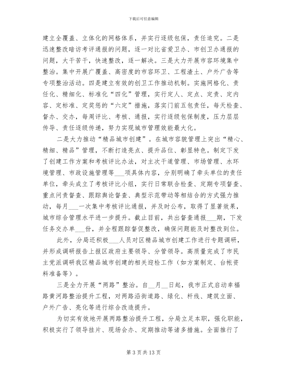 2024年城管分局工作情况总结_第3页