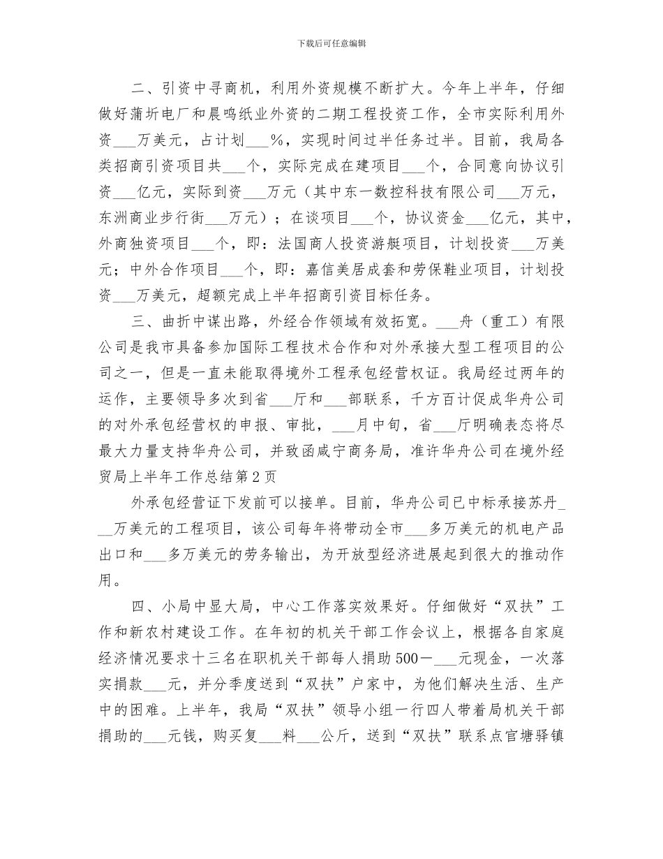 2024年外经贸局上半年工作总结_第3页