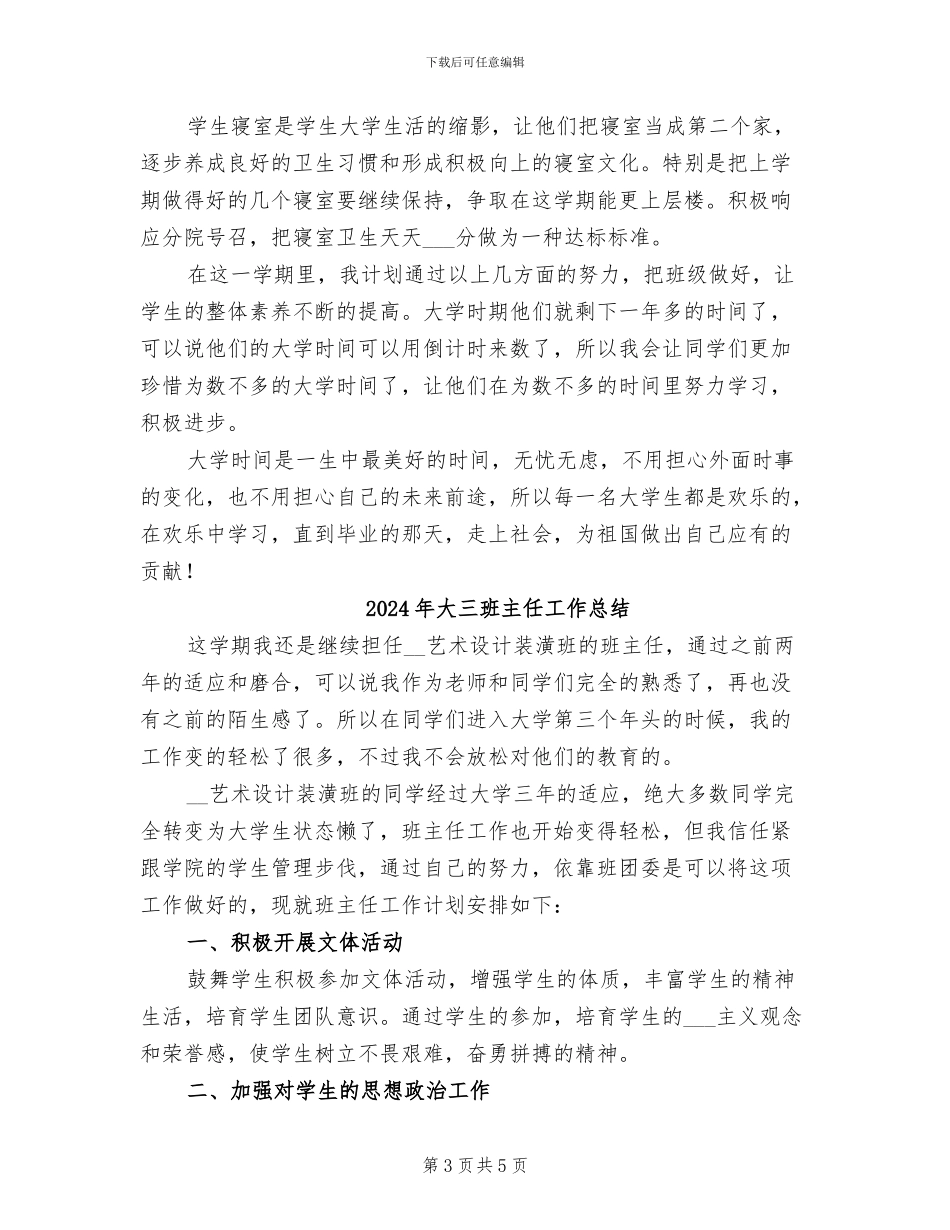 2024年大三班主任个人总结_第3页