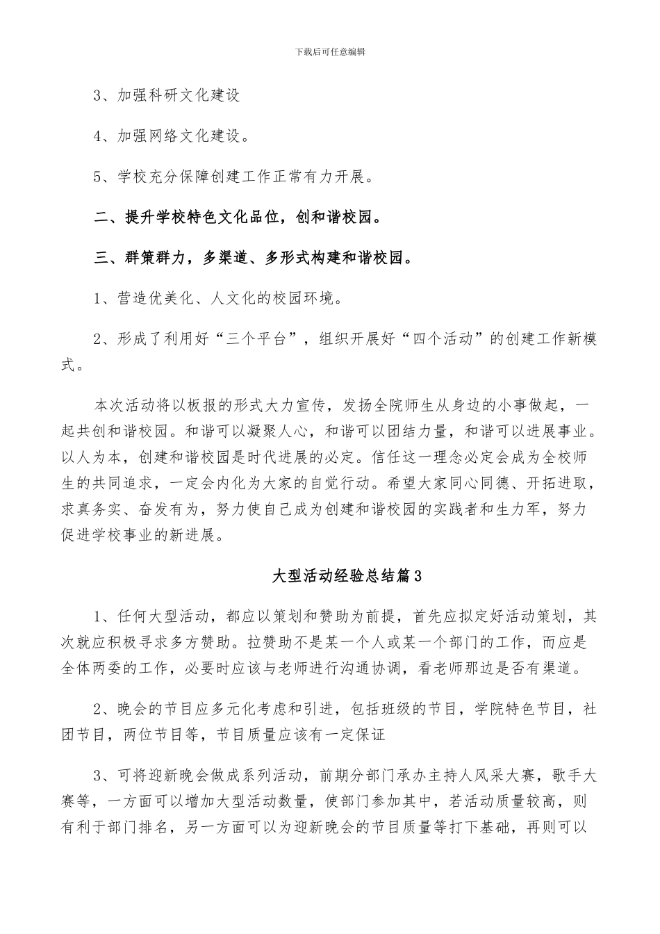 2024年大型活动经验总结_第3页