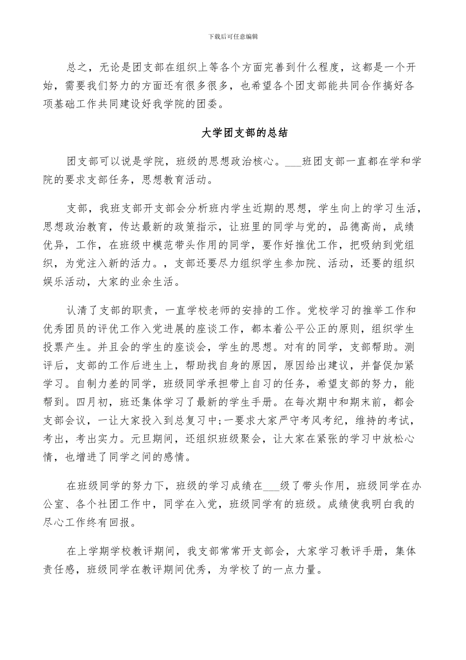 2024年大学团支部的总结_第3页