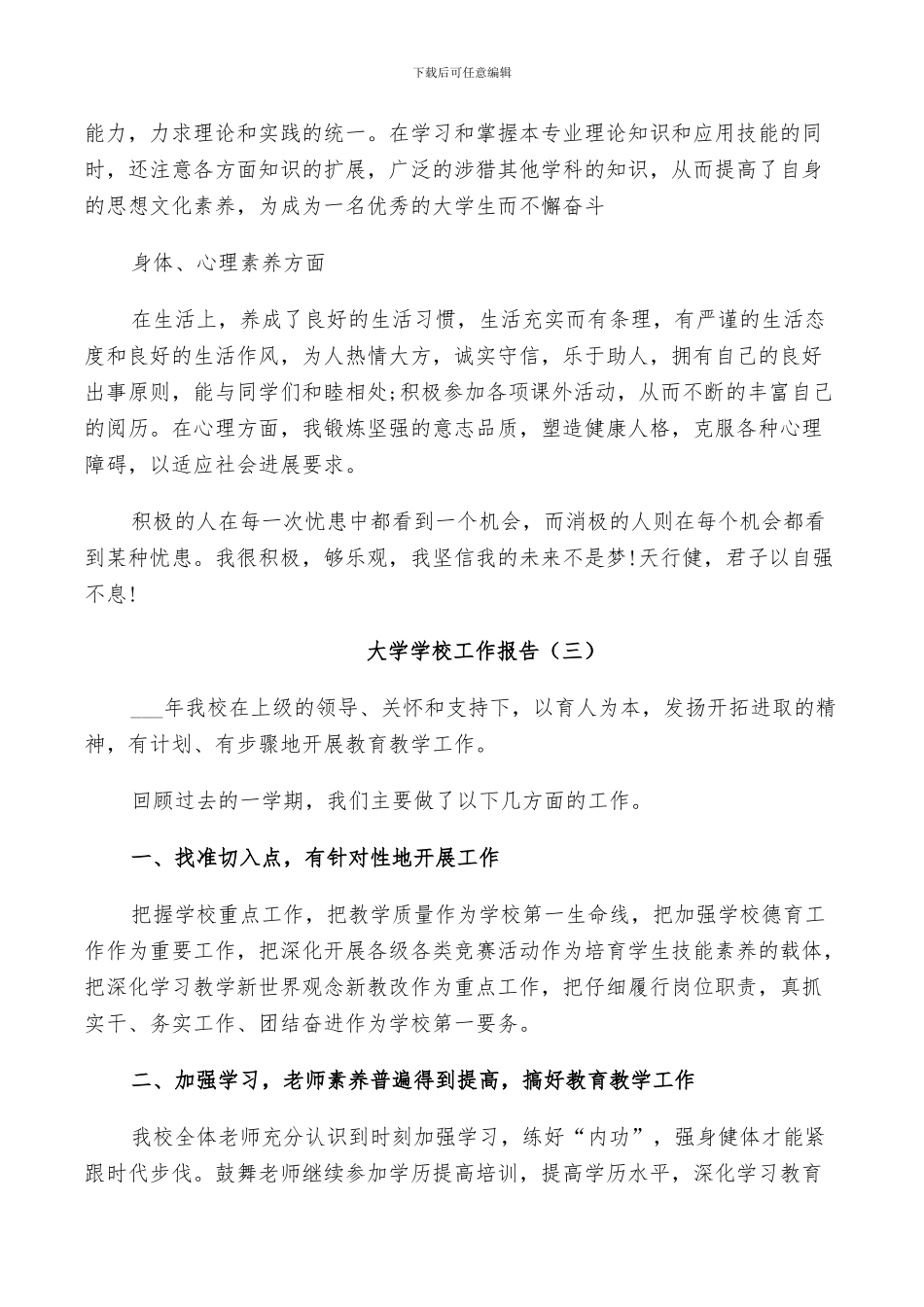 2024年大学校长工作总结_第3页