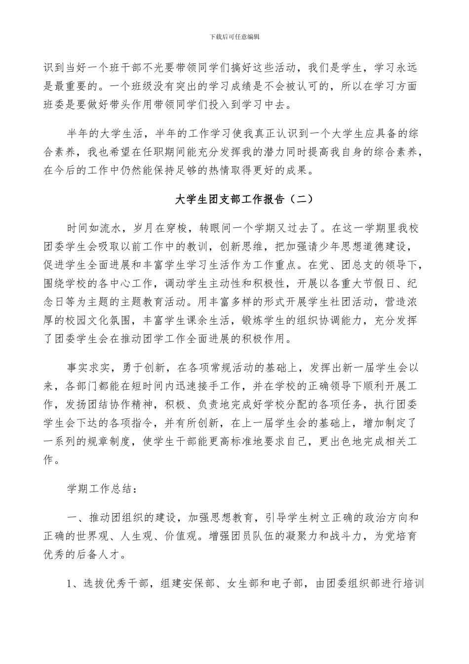 2024年大学生团支部个人工作总结_第3页