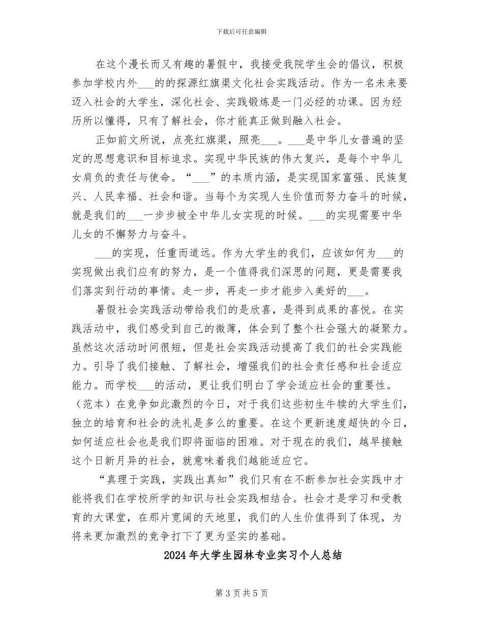 2024年大学生团队暑假实习总结_第3页