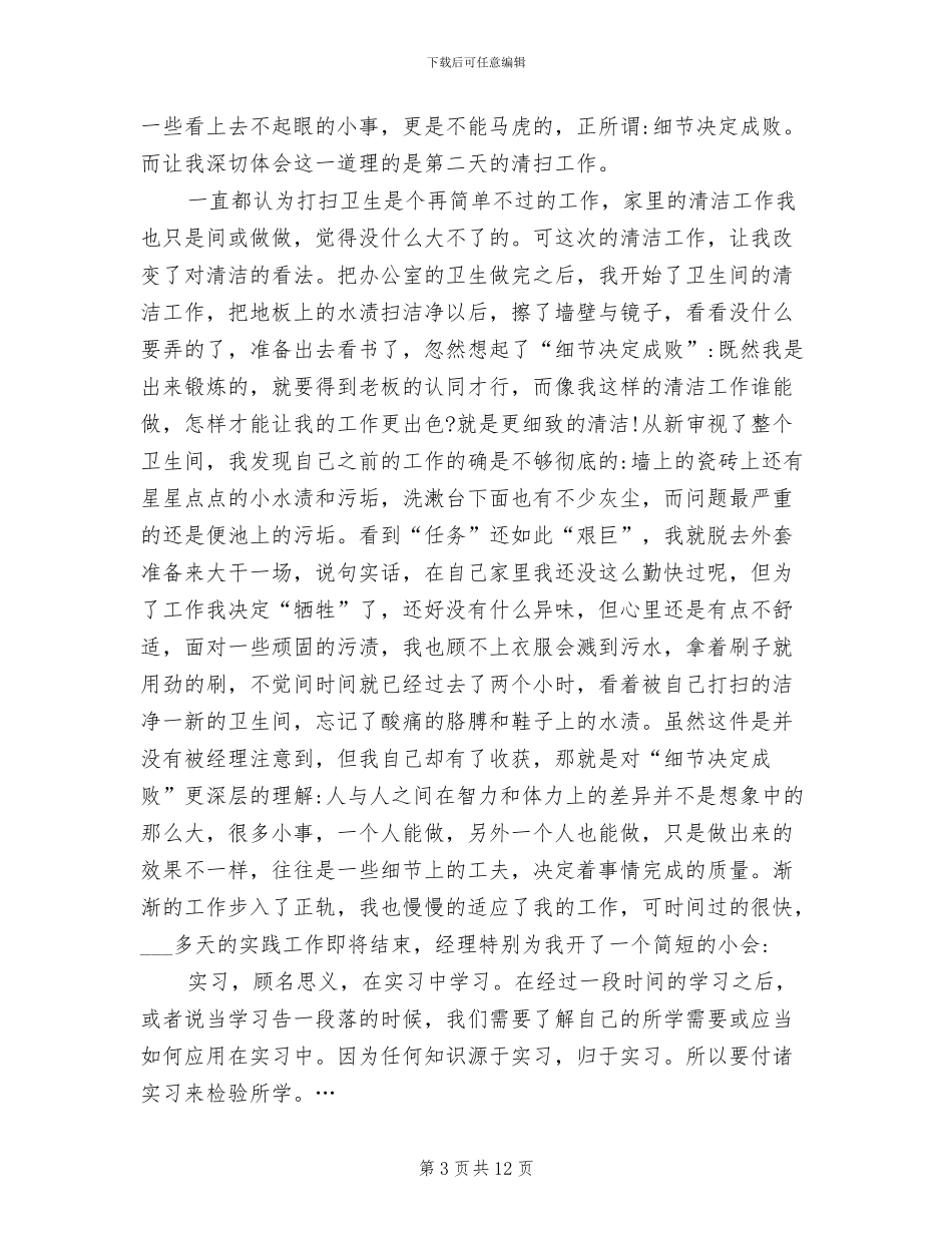 2024年大学生广告公司社会实践经历总结_第3页