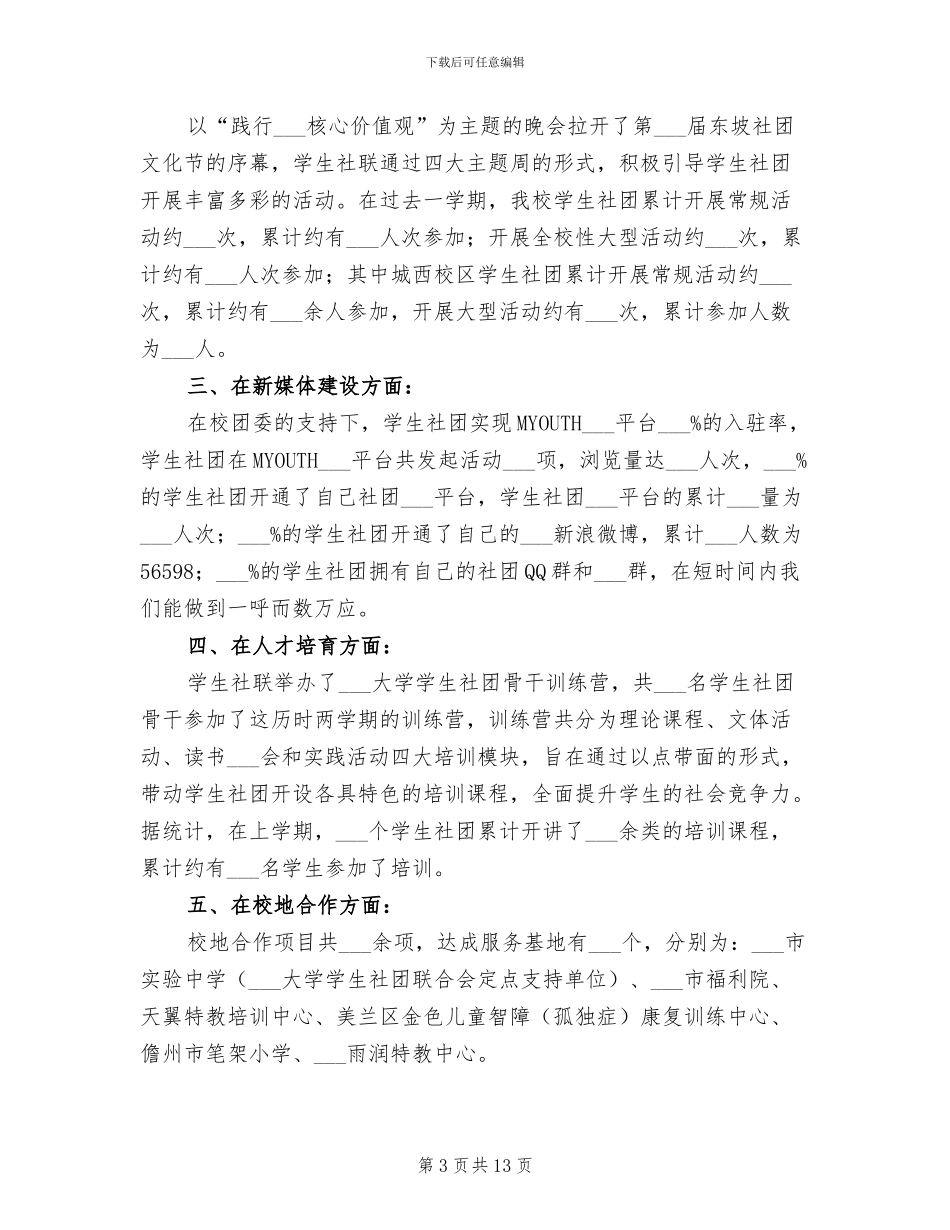 2024年大学社团工作个人总结_第3页