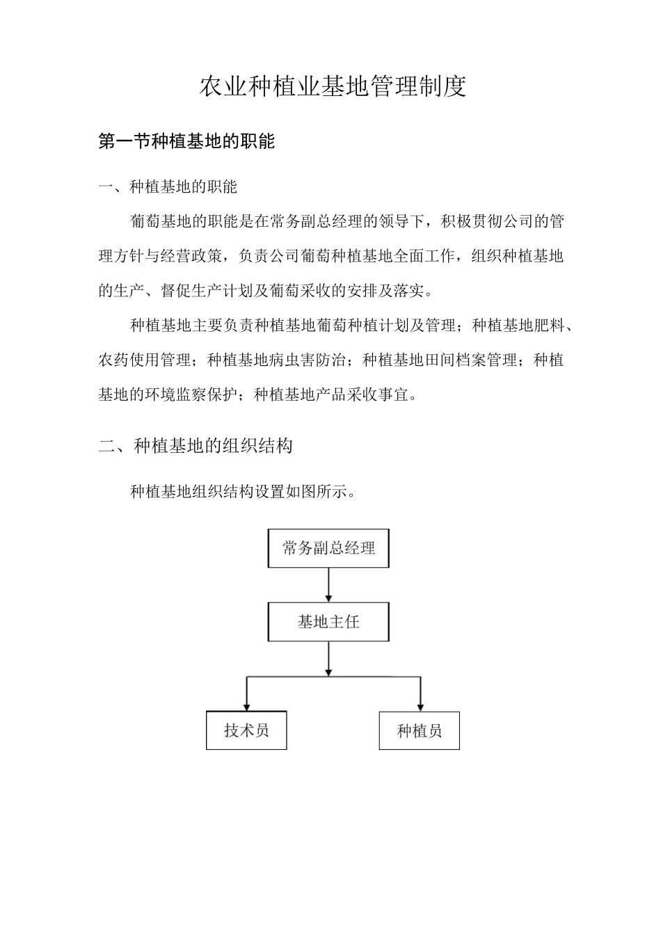 农业种植业基地管理制度_第1页