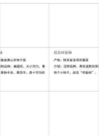 柿子品种介绍