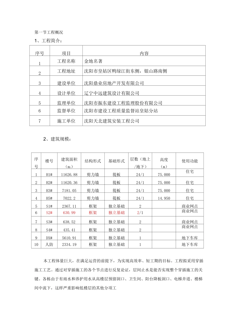 金地名著楼层止水方案_第1页