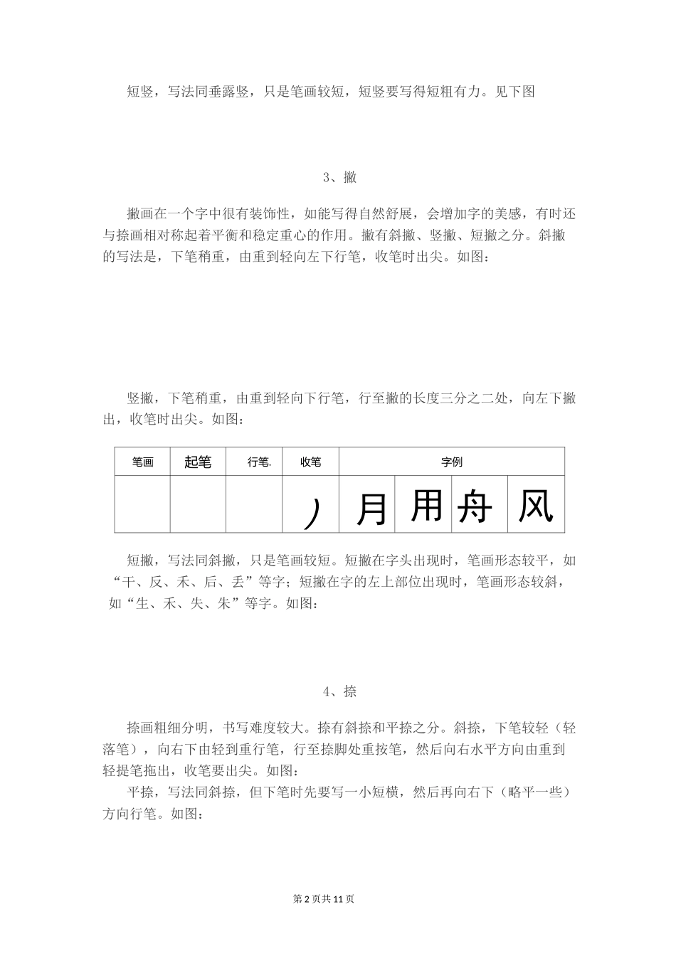28种基本笔顺(收藏)_第2页