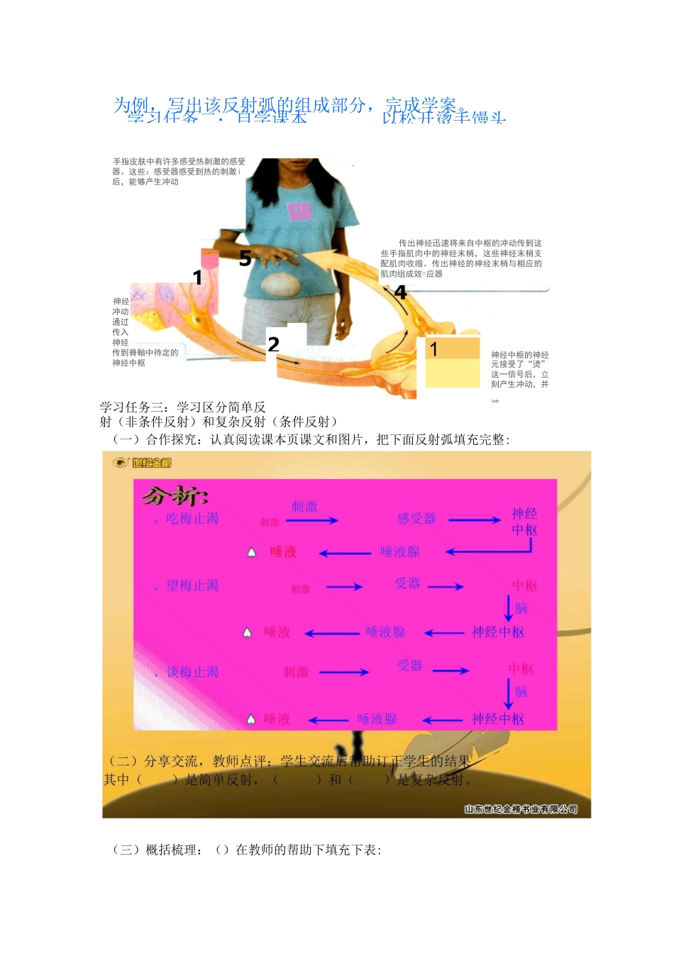 神经调节的基本方式导学案_第2页