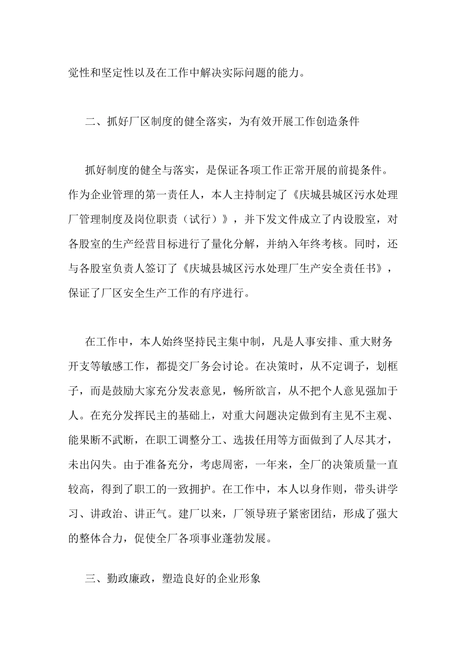 水厂厂长工作总结_第2页