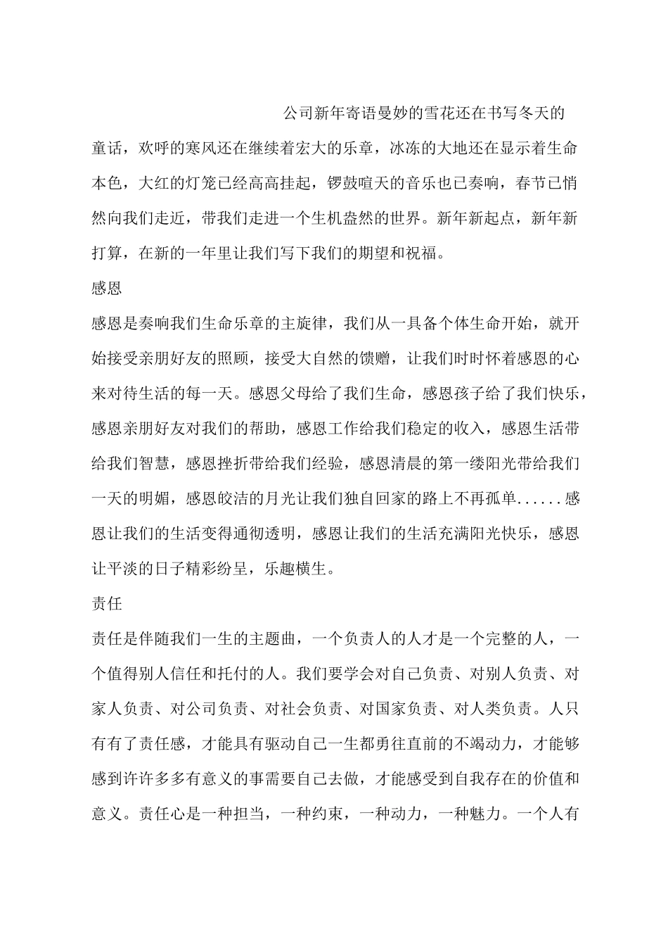 公司新年寄语_第1页