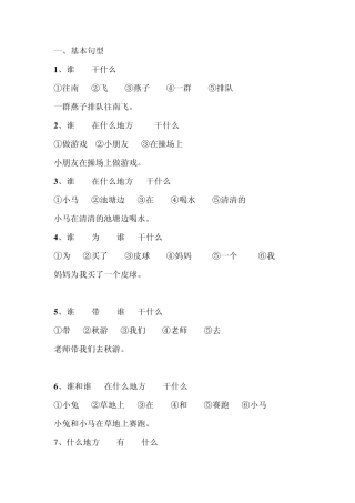 一年级语文连词成句、近义词、反义词练习