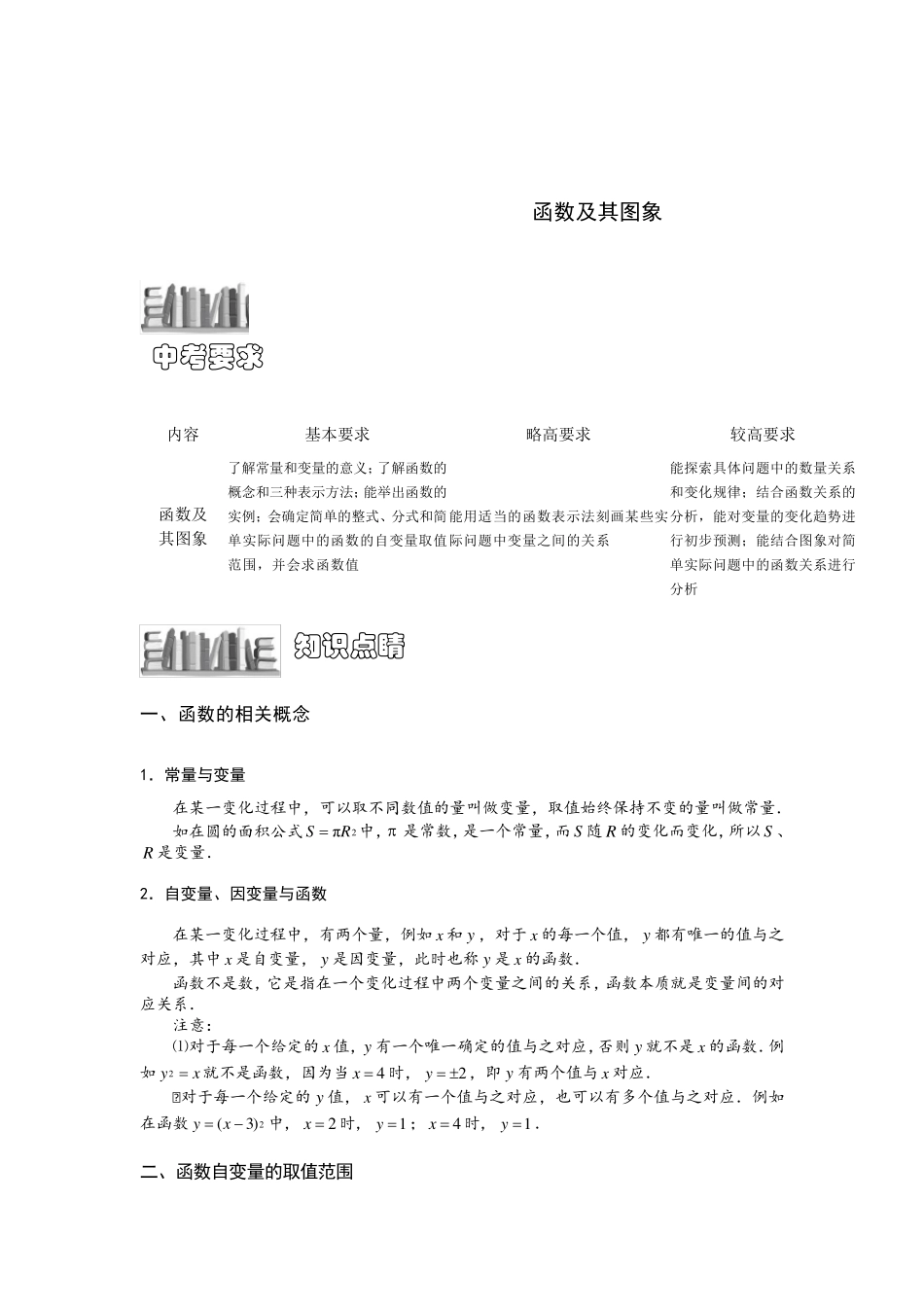 一次函数讲义_第1页