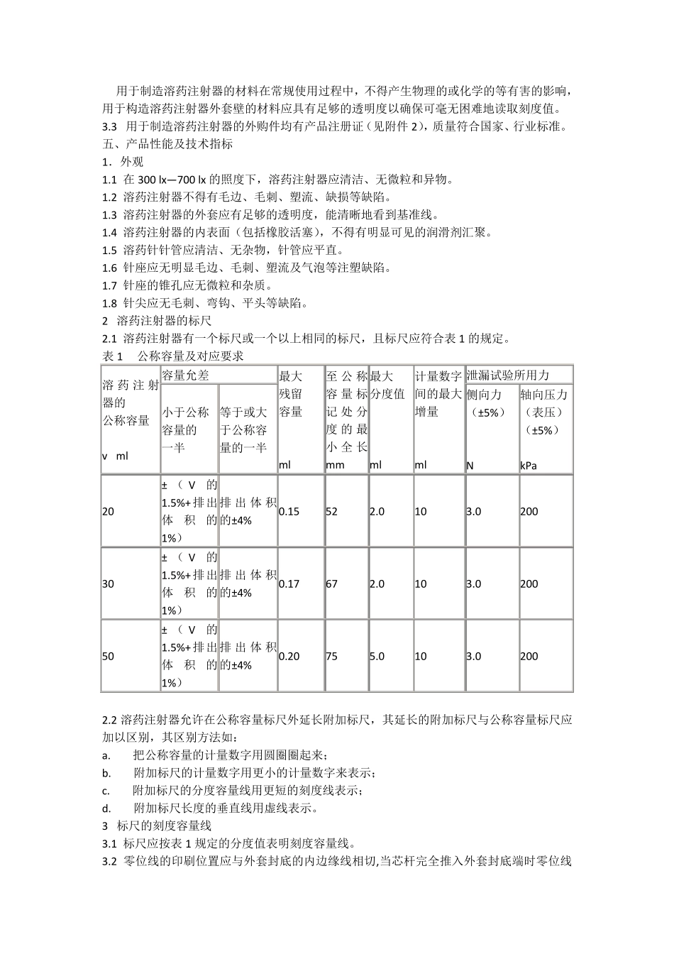 一次性注射器注册产品标准_第3页