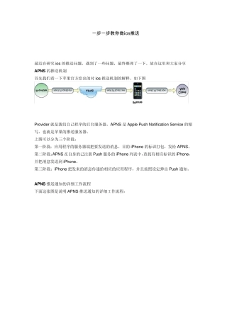 一步一步教你做ios推送