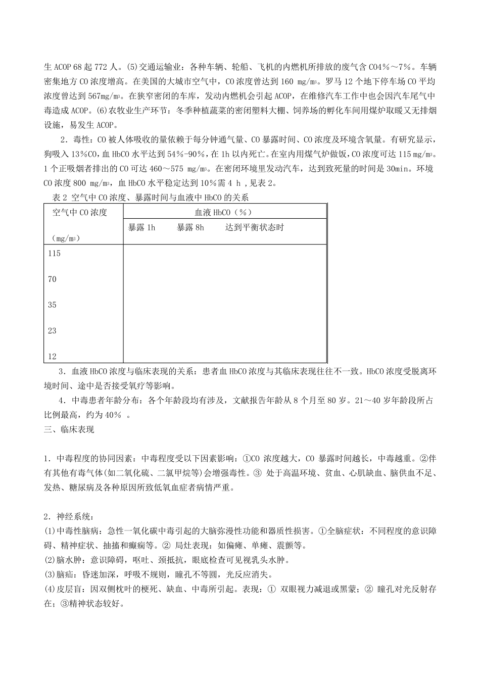 一氧化碳中毒临床治疗指南_第2页