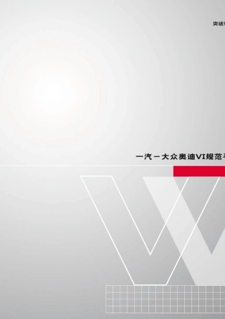 一汽大众奥迪VI规范手册