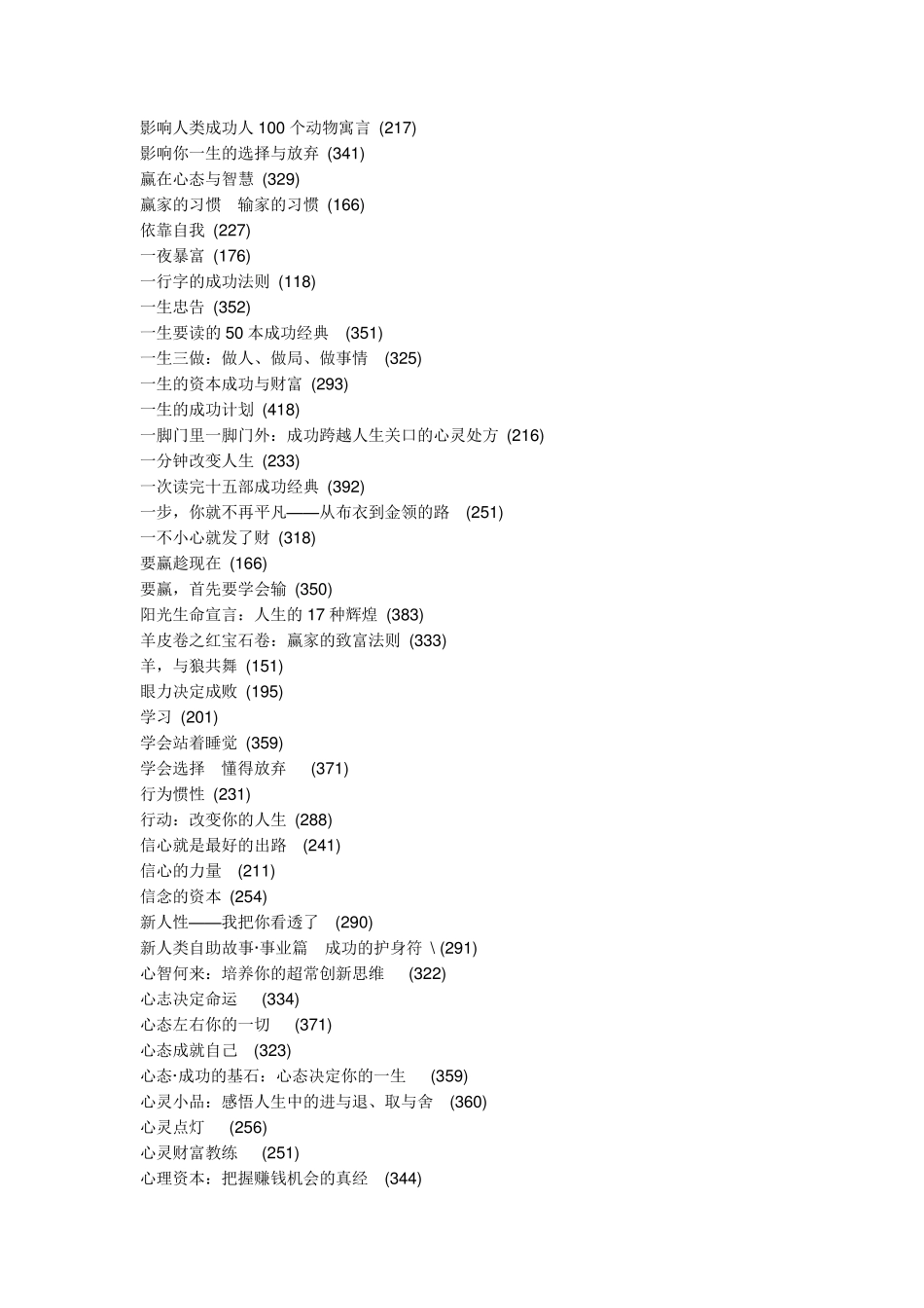 一百本励志书籍排行榜推荐(人生必读)_第3页