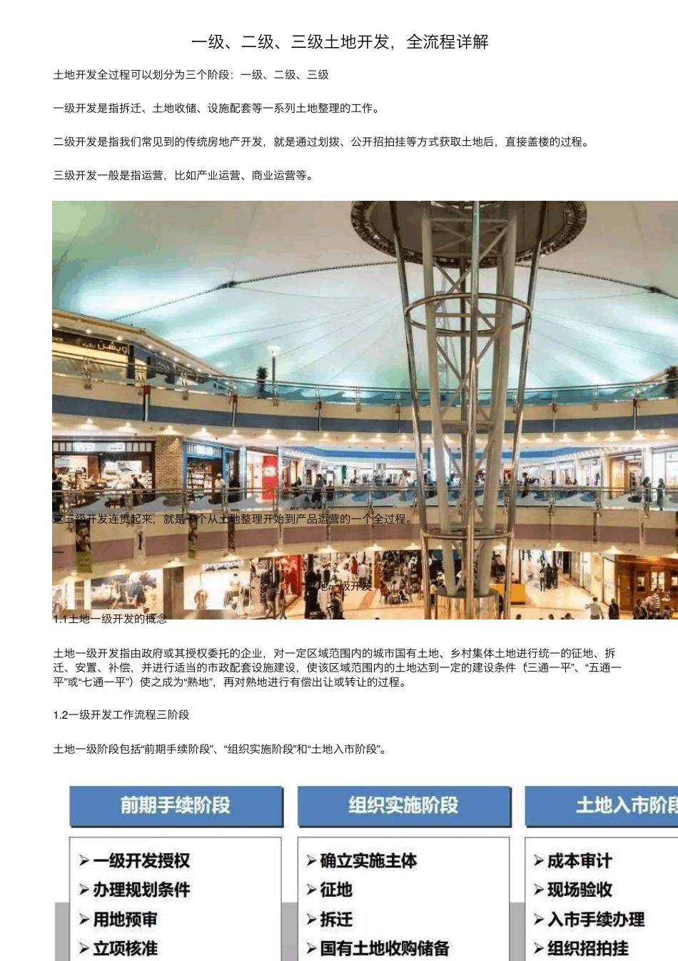 一级、二级、三级土地开发,全流程详解_第1页