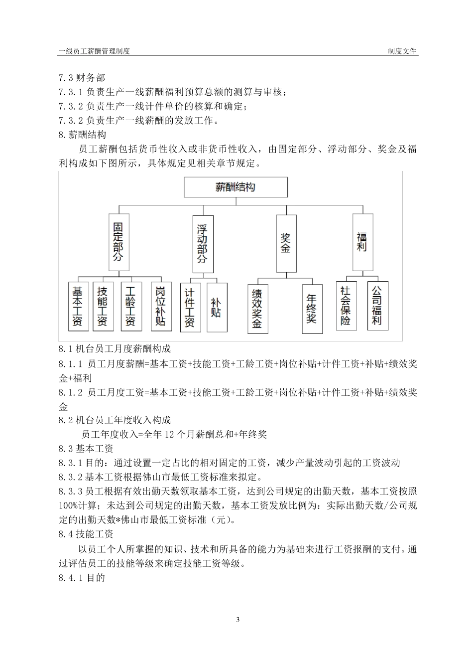 一线员工薪酬管理制度_第3页