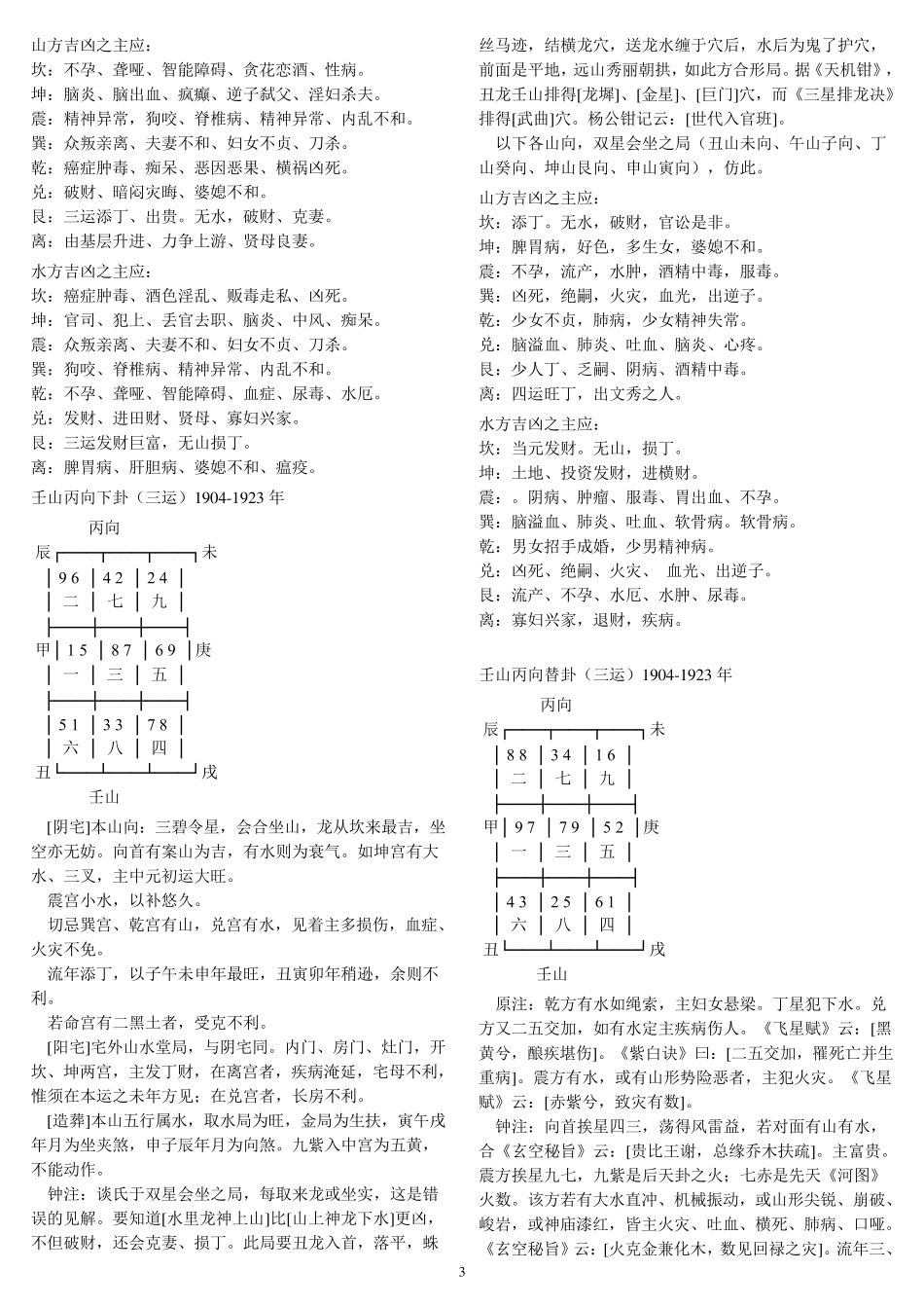 一至九运飞星_第3页